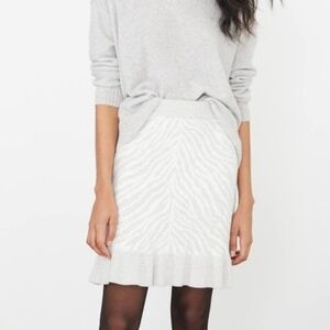 Antropologie wool blend skirt